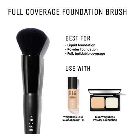 Full Coverage Liquid & Powder Foundation Brush