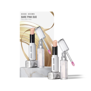 Bare Pink Lip Duo Gift Set, Extra Lip Tinted Balm<br>Extra Blushing Lip Oil, $100 value